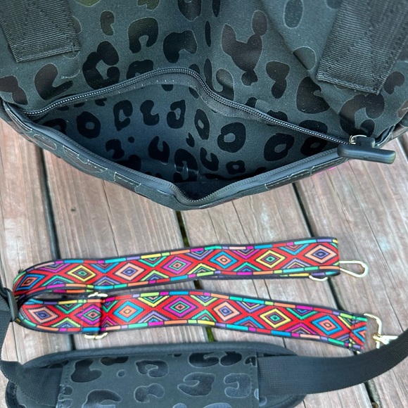 💗NEW LEOPARD PRINT HOT PINK INSULATED THERMAL COOLER LUNCH PICNIC BAG TOTE💗 - Picture 7 of 8